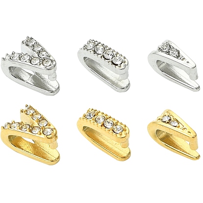 6 шт. 6 стили 304 поручни для ледорубов из нержавеющей стали, с кристально горный хрусталь