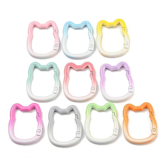 Окрашенные распылением пружинные кольца из сплава, без кадмия, без никеля и без свинца, форма кошки