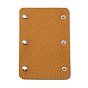 PU Leather Luggage Handle Wrap Covers, Handle Grip Protector, with Iron Snap Button, Rectangle, for Suitcase, Handbag