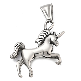 304 подвески из нержавеющей стали, очарование единорога