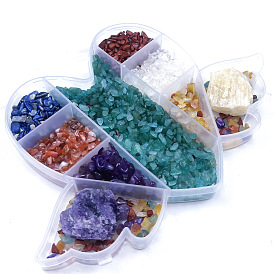 7 Chakra Natural Gemstone Healing Stones Sets, Chips & Rough Raw Reiki Stones, for Energy Balancing Meditation Therapy