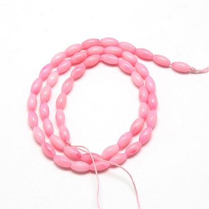 Synthetic Coral Bead Strands, Dyed, Rice