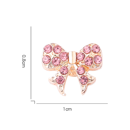 Alloy Bowknot Watch Band Studs, Metal Nails for Watch Loops Accesssories