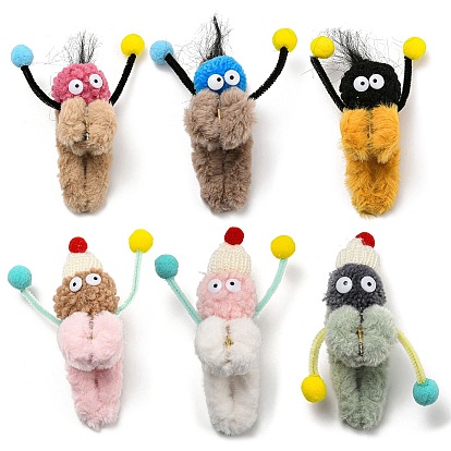 Пластиковые зажимы когтя волос, с тканевым чехлом для куклы, для женщин и девочек густые волосы