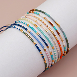 Boho Chic Miyuki Beaded Bracelet for Women - Colorful Handmade Beachy Style Jewelry