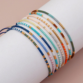 Женский браслет из бисера Миюки в стиле бохо-шик - красочные украшения ручной работы в пляжном стиле