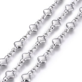 304 Stainless Steel Link Chains, Soldered, Ion Plating(IP)