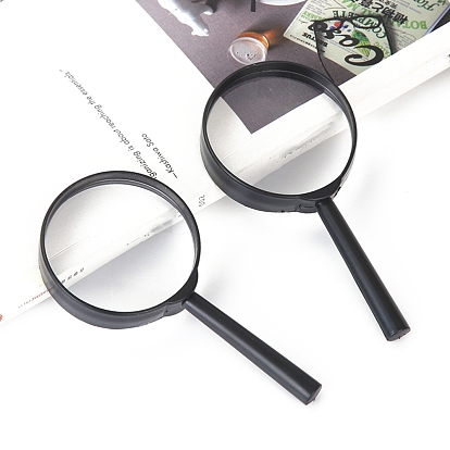 Plastic Magnifying Glass, Handheld Portable Children's Magnifying Glass for Reading Inspection, Hobbies & Crafts