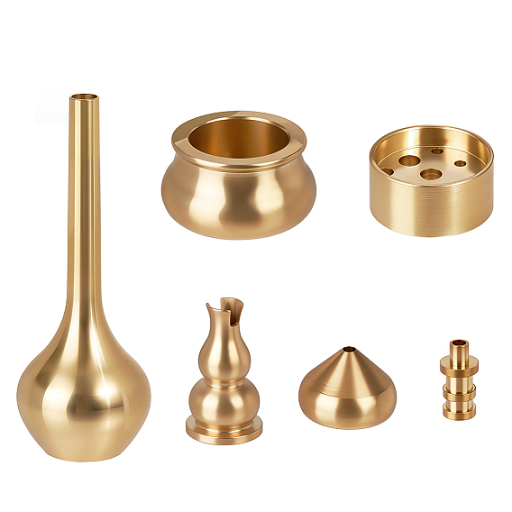 6шт. 6 стили латунных подставок для благовоний, разнообразные