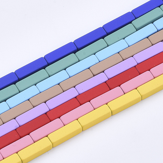 Spray gemalt unmagnetische synthetischen Hämatitkornen Stränge, Würfel