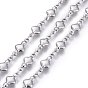 304 Stainless Steel Link Chains, Soldered, Ion Plating(IP)