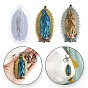 Religion Virgin of Mary DIY Pendant Silicone Molds, Resin Casting Molds, for UV Resin, Epoxy Resin Jewelry Making