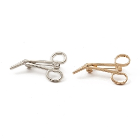 Alloy Brooch Pin for Clothes Backpack, Scissors