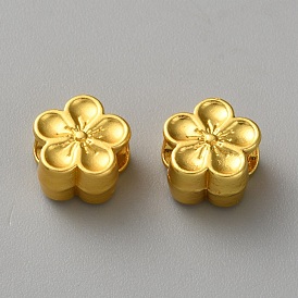 Сплавочные европейские бусины, бусины с большим отверстием, цветок