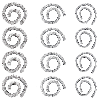 15шт. 3 стили плюшевых кукол, ресницы на полосках, аксессуары для изготовления накладных ресниц bjd