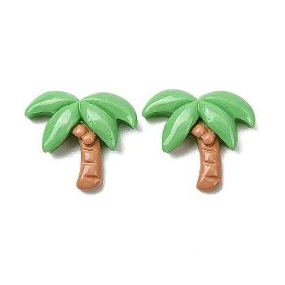 Opaque Resin Cabochons,  Coconut Tree