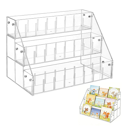 3-Tier Desktop Acrylic Doll Organizer Display Riser Stands