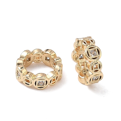 Латунные соединительные кольца с прозрачными кубическими циркониями, Кольцевая форма