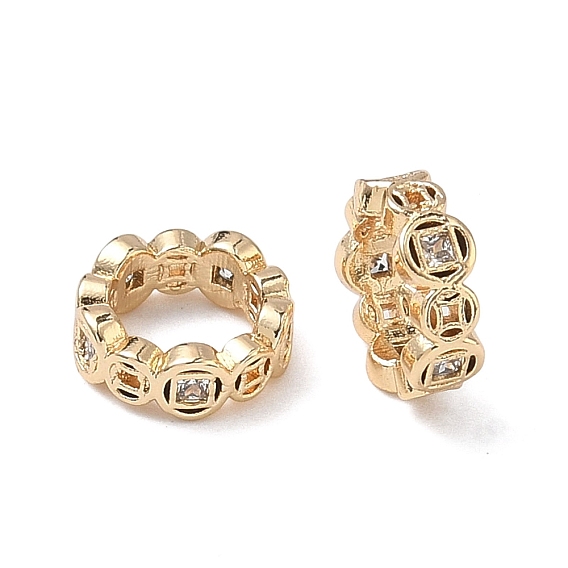 Латунные соединительные кольца с прозрачными кубическими циркониями, Кольцевая форма