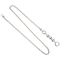 1Pcs Chain Bag Straps, Iron with Alloy and Electroplated Resin Imitation Pearl Purse Straps