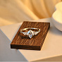 Brass Pave Clear Cubic Zirconia Finger Rings, Rhombus