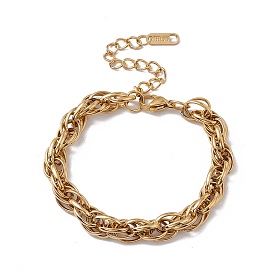 304 Stainless Steel Rope Chain Bracelet for Men Women