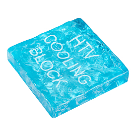 1Pc Glass Cooling Block, Craft Tool Cooler for Heat Press, Square