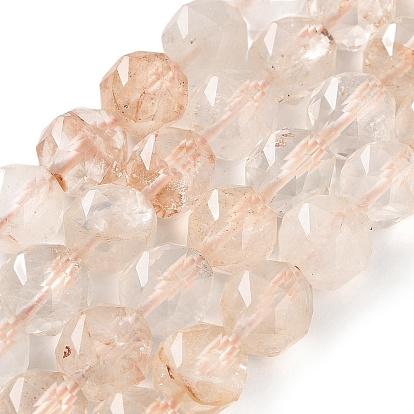 Natural Red Hematoid Quartz/Ferruginous Quartz Beads Strands, Faceted, Double Hearted & Star Cut Beads