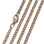 Iron Curb Chain Necklace Making, Side Chain, with Lobster Clasp, 31.9 inch 