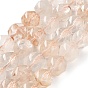 Natural Red Hematoid Quartz/Ferruginous Quartz Beads Strands, Faceted, Double Hearted & Star Cut Beads