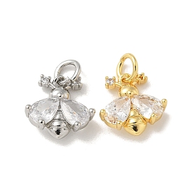 Подвески из латуни с микропаве из циркония, пчела прелести, с целью перехода в кольце