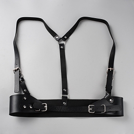 Punk Rock Style PVC Leather Belt, Ornament Accessories