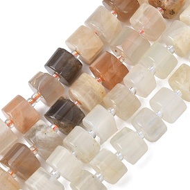 Натуральный лунный камень бисер нитей, диск, Heishi бусы, с бисером