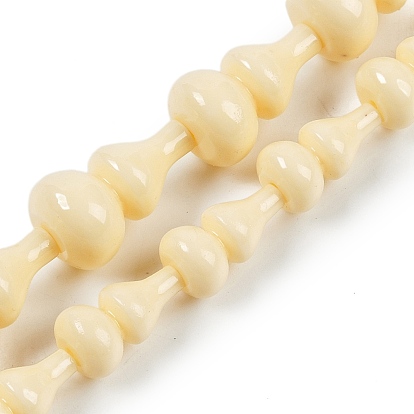 Синтетические коралловые бусины ниток, окрашенные, Горлянка