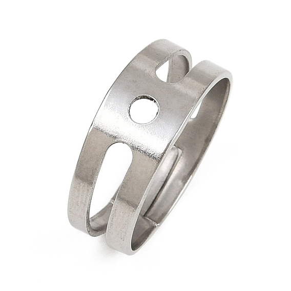 Бланк 316l хирургические кольца для пальцев из нержавеющей стали, оправы для колец для изготовления ювелирных изделий