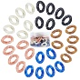 Acrylic Linking Rings, Quick Link Connectors, For Curb Chains Making, Imitation Gemstone Style, Twist