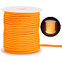30M Luminous Glow in the Dark Polyester Cord, with Plastic Spools, Round