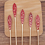 Alloy Enamel Hair Sticks, with Flower Pattern, Long-Lasting Plated Hair Accessories for Women