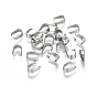 201 Stainless Steel Snap on Bails, for Pendant Making
