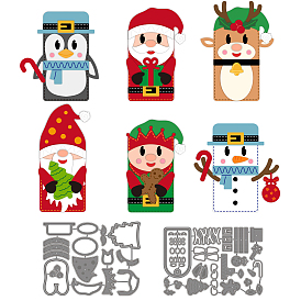 Рождественские трафареты для резки углеродистой стали, для diy scrapbooking, Фотоальбом, декоративная бумага для тиснения, разнообразные, цвет нержавеющей стали