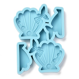 DIY Straw Decoration Silicone Molds, Resin Casting Molds, Clay Craft Mold Tools, Shell Shape