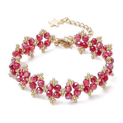 Браслеты из стеклянных бусин для женщин