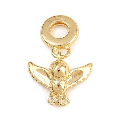 Латунные европейские подвески с подвесками, подвески с большими отверстиями в виде совы