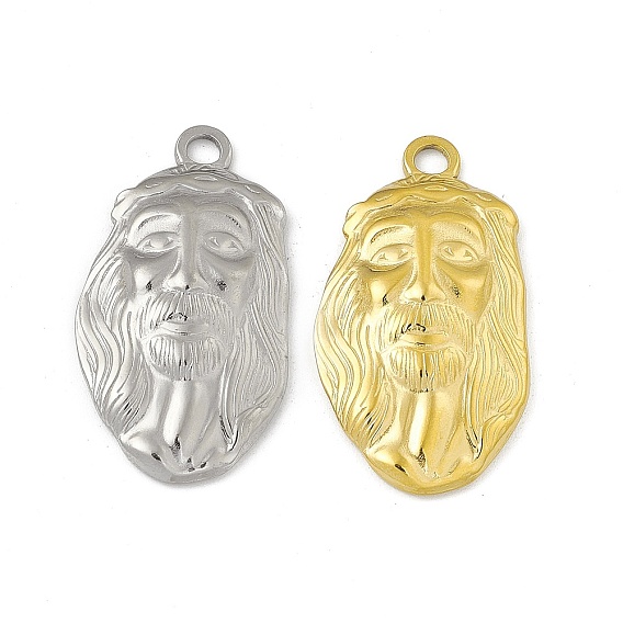 304 Edelstahl Anhänger, Jesus Charme