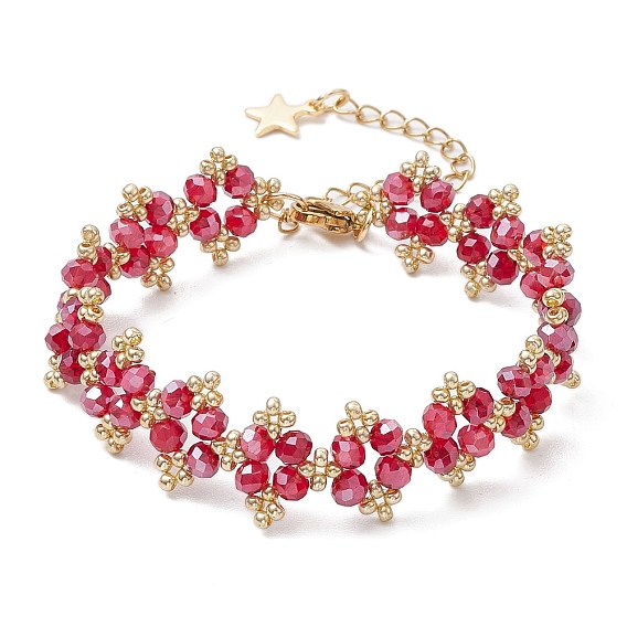 Браслеты из стеклянных бусин для женщин