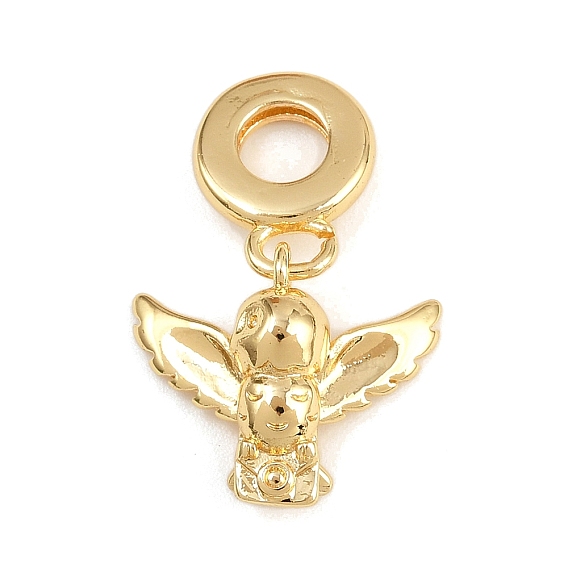 Латунные европейские подвески с подвесками, подвески с большими отверстиями в виде совы