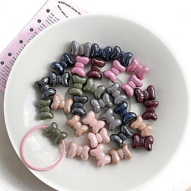 Opaque Acrylic Beads, Bowknot