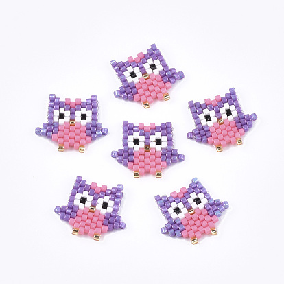 Handmade Japanese Seed Beads, Loom Pattern, Bird
