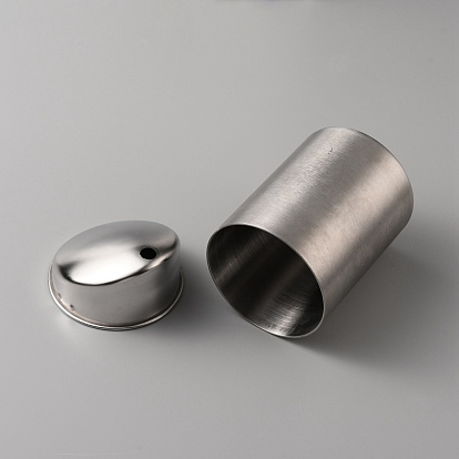 304 Stainless Steel Car Ashtray with Lid, Portable Ashtray for Car, Mini Car Trash Can
