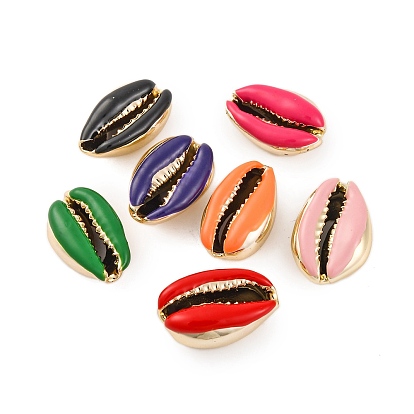 Шарики из гальванического каури, нет отверстий / незавершенного, с эмалью